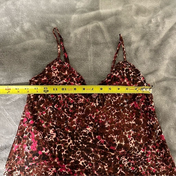 Wilfred Ruffle Camisole size XXS Floral Ptna Brown/E. Fuchsia - Picture 10 of 14